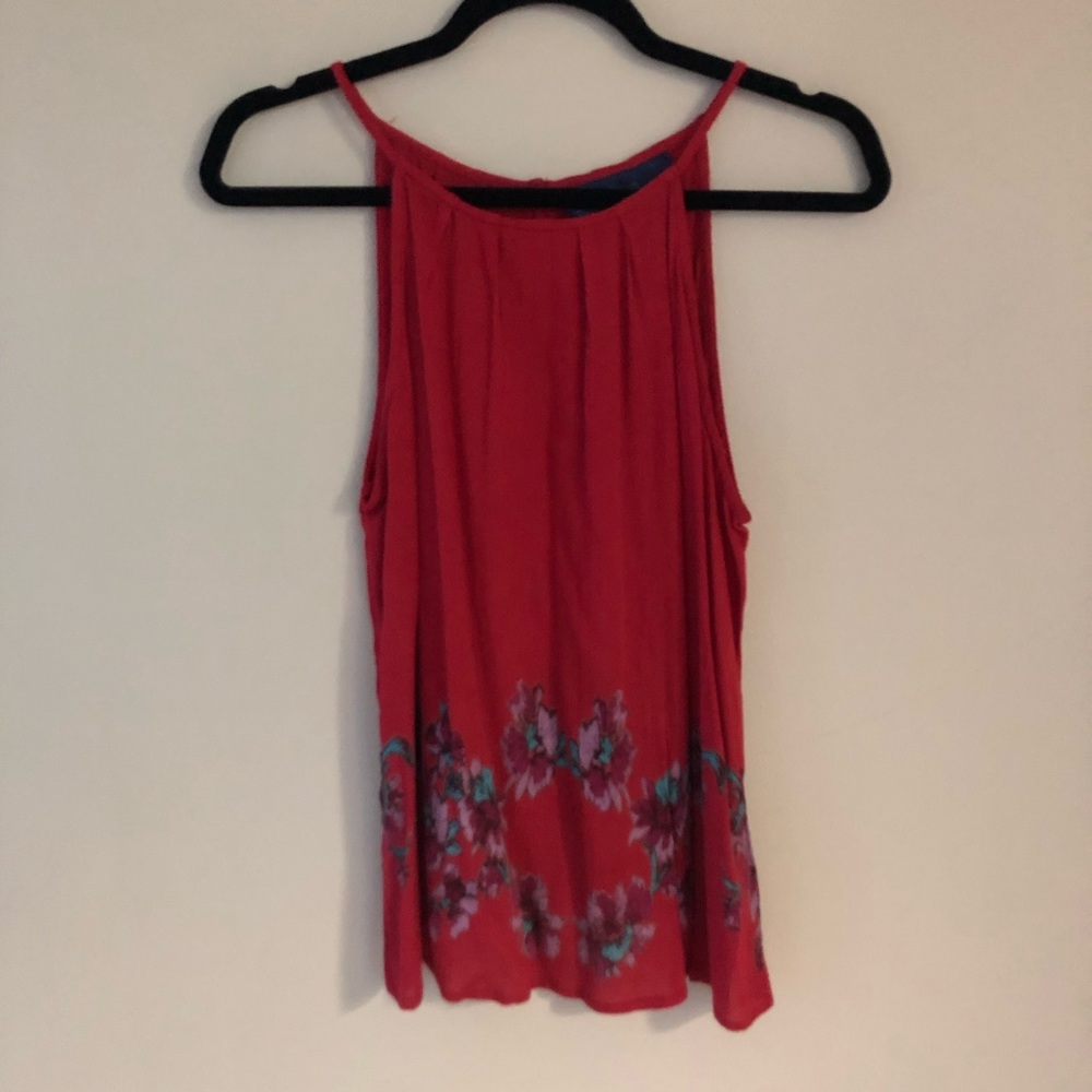 3/$25 NWOT Francesca’s High Neck Floral Tank